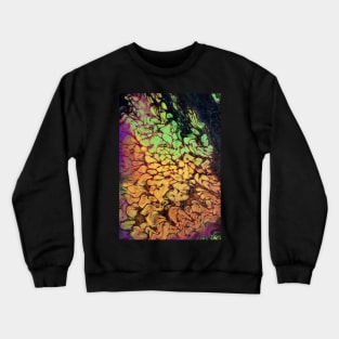 Gem Stones Fluid Art Crewneck Sweatshirt